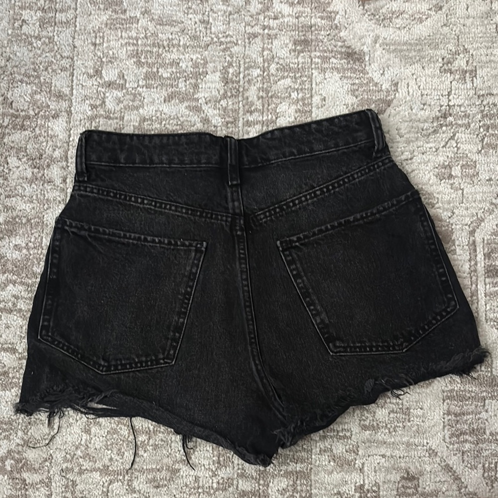 ZARA Black Denim Women's Shorts - Picture 5 of 11